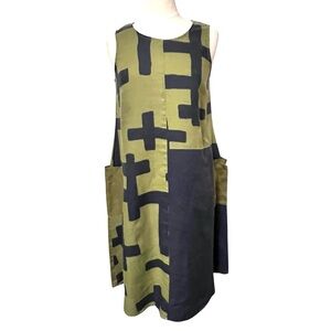 Foil Linen Shift Dress Size 6